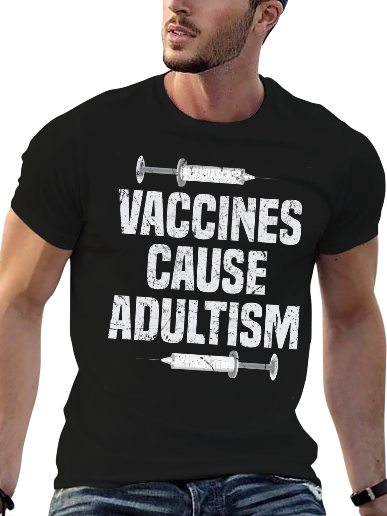 Vaccines Cause Adultism Graphic Tee