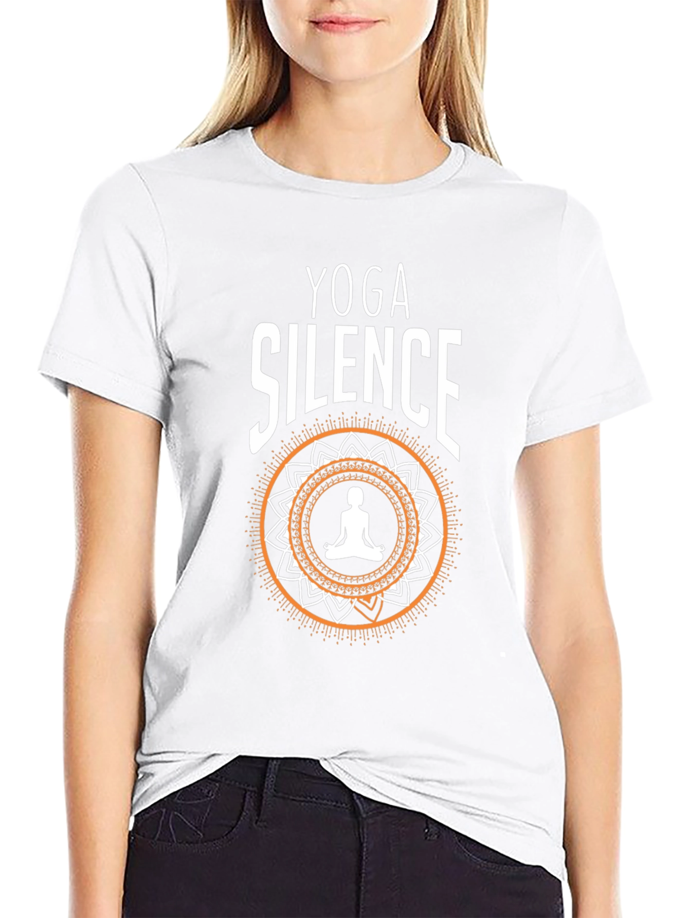 Yoga Silence T-Shirt - Meditative Zen Design