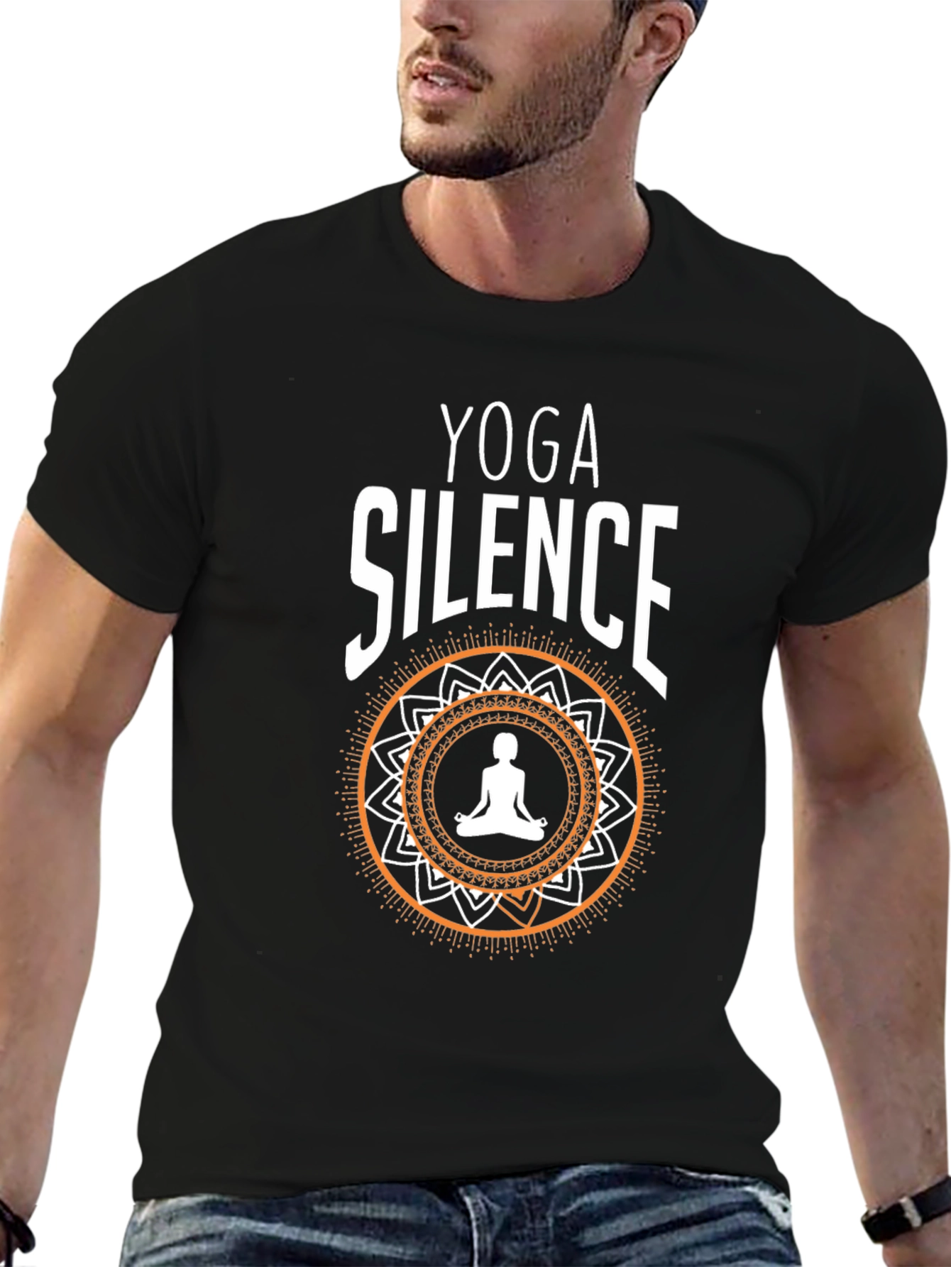 Yoga Silence T-Shirt - Meditative Zen Design