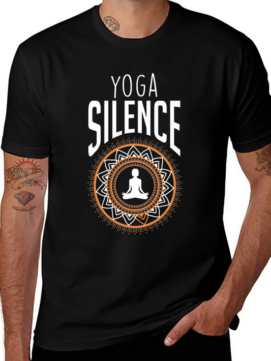 Yoga Silence T-Shirt - Meditative Zen Design