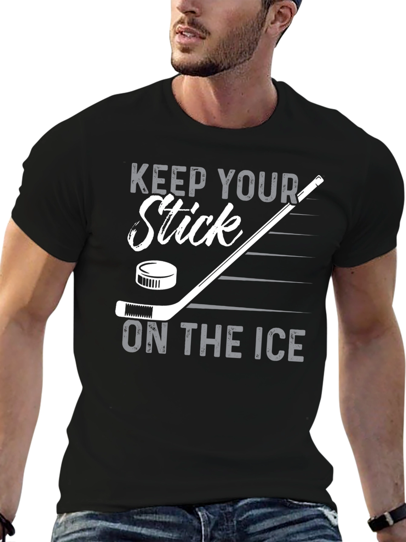 Keep Your Stick On The Ice Hockey T-Shirt