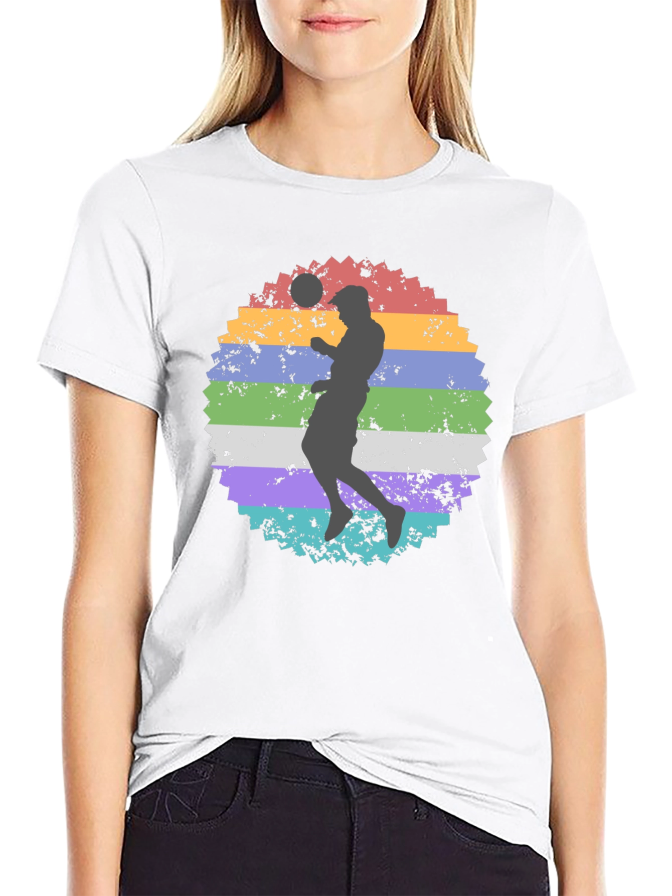 Retro Soccer Player Graphic Tee