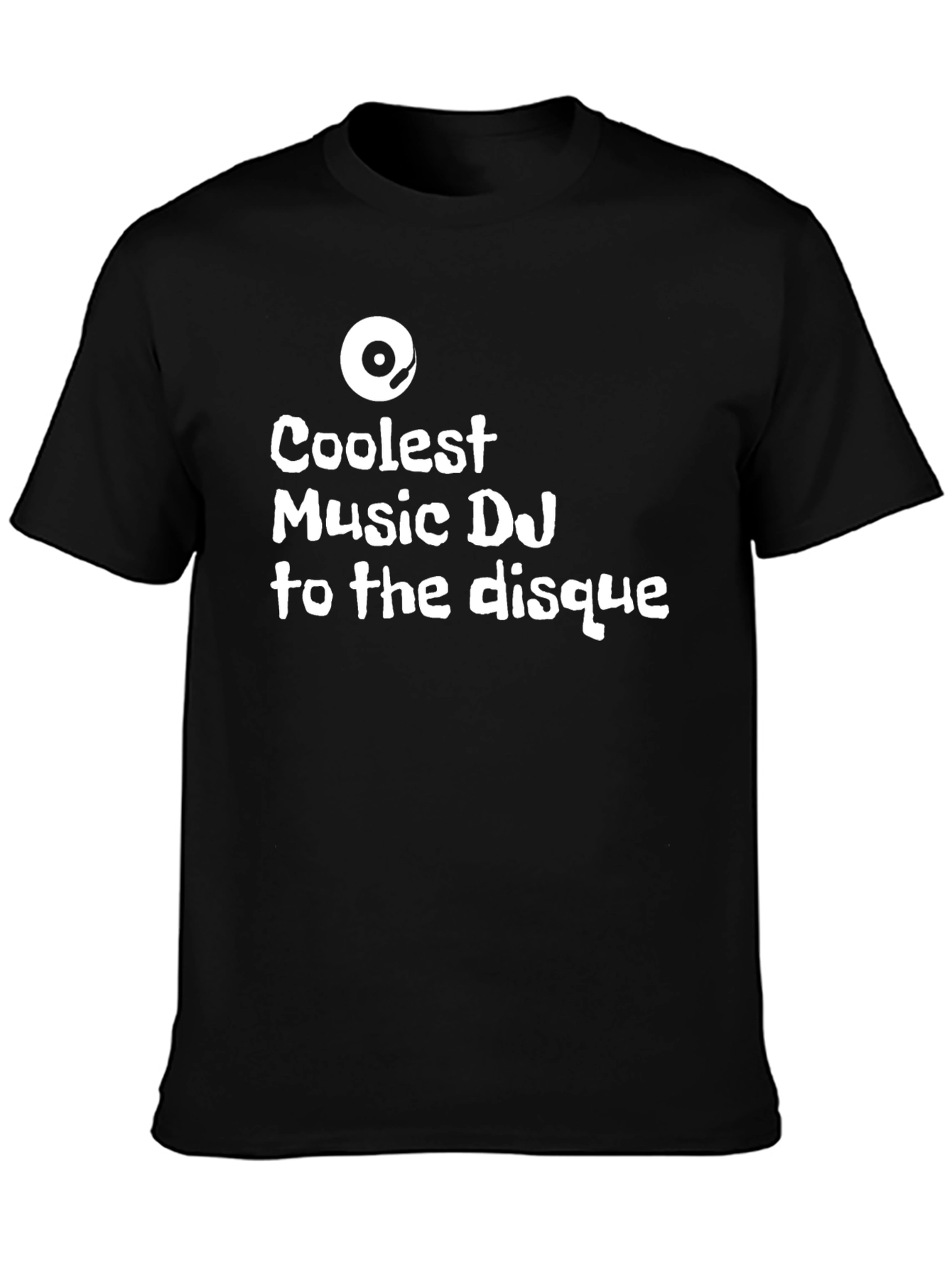 Coolest Music DJ Graphic Black T-Shirt