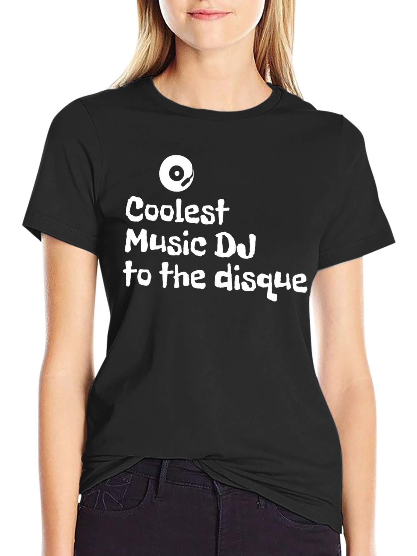 Coolest Music DJ Graphic Black T-Shirt