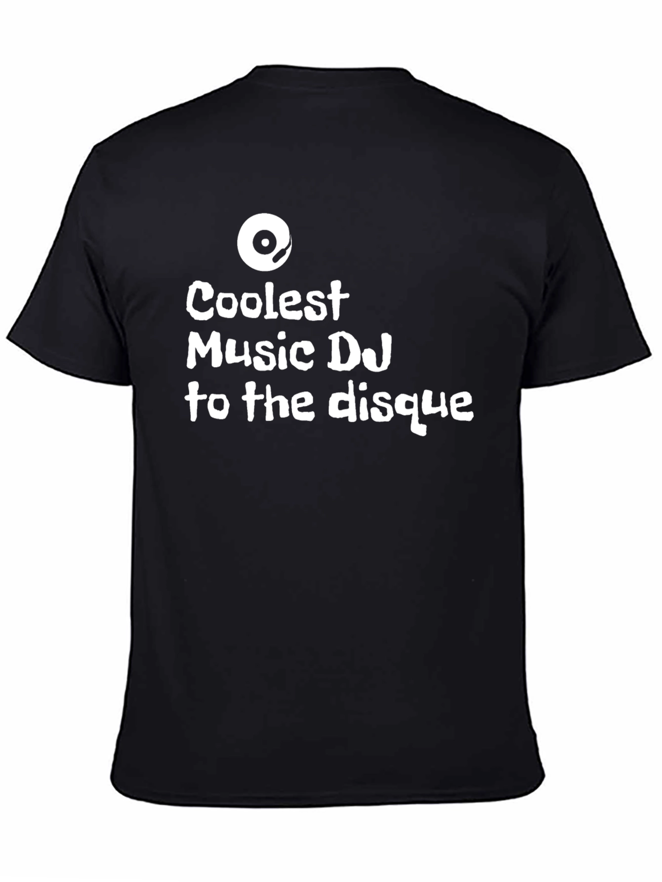 Coolest Music DJ Graphic Black T-Shirt