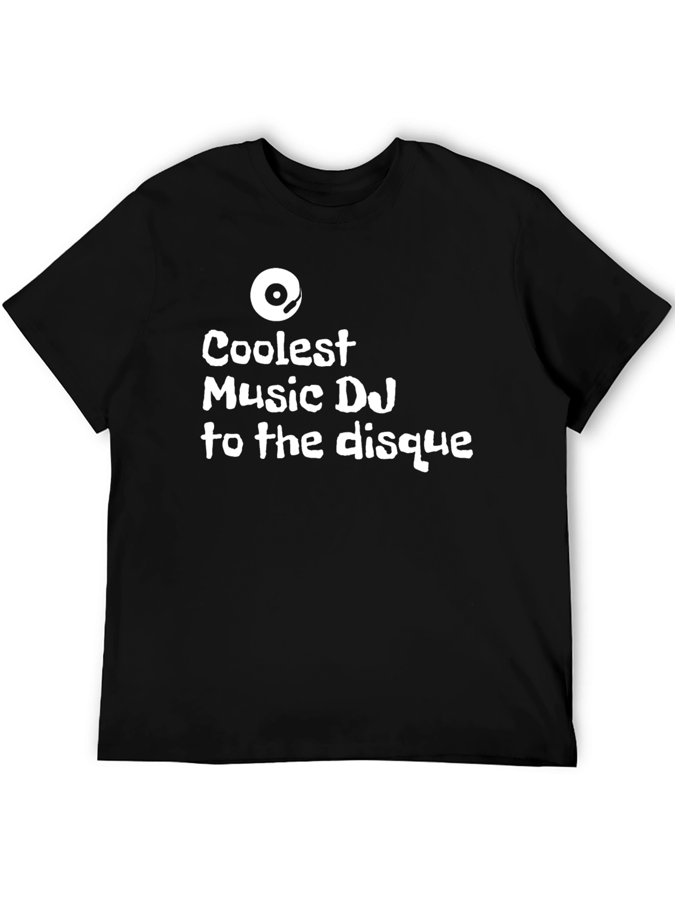 Coolest Music DJ Graphic Black T-Shirt