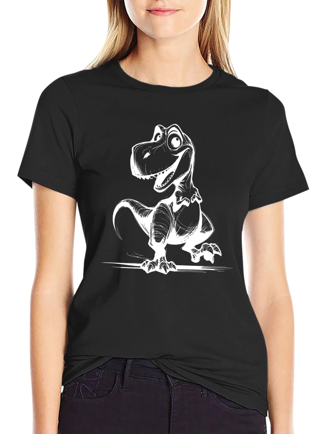 Dino T-Shirt - Cartoon Dinosaur Graphic Tee