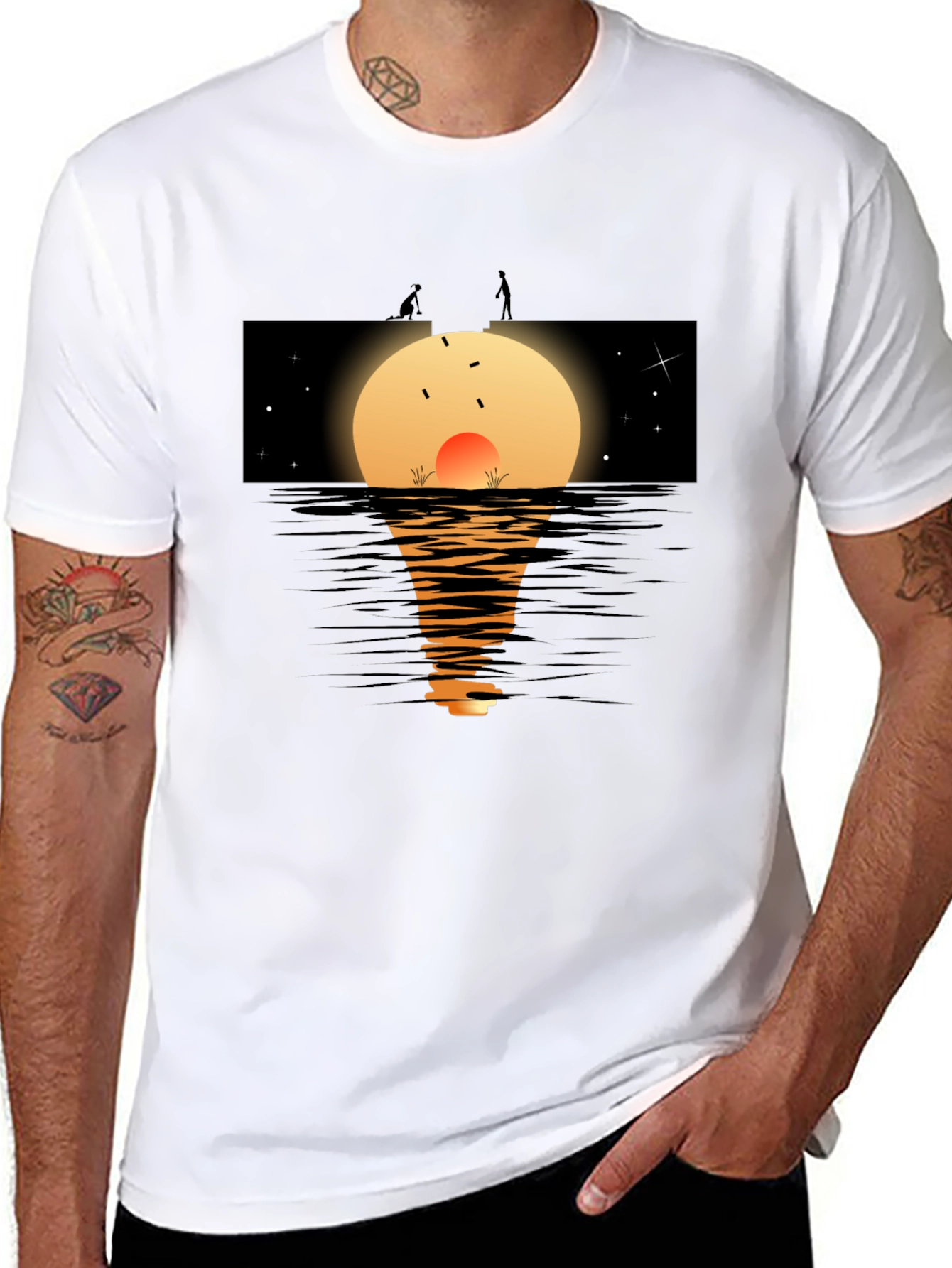 Sunset Lake Graphic Tee - Relaxed Fit