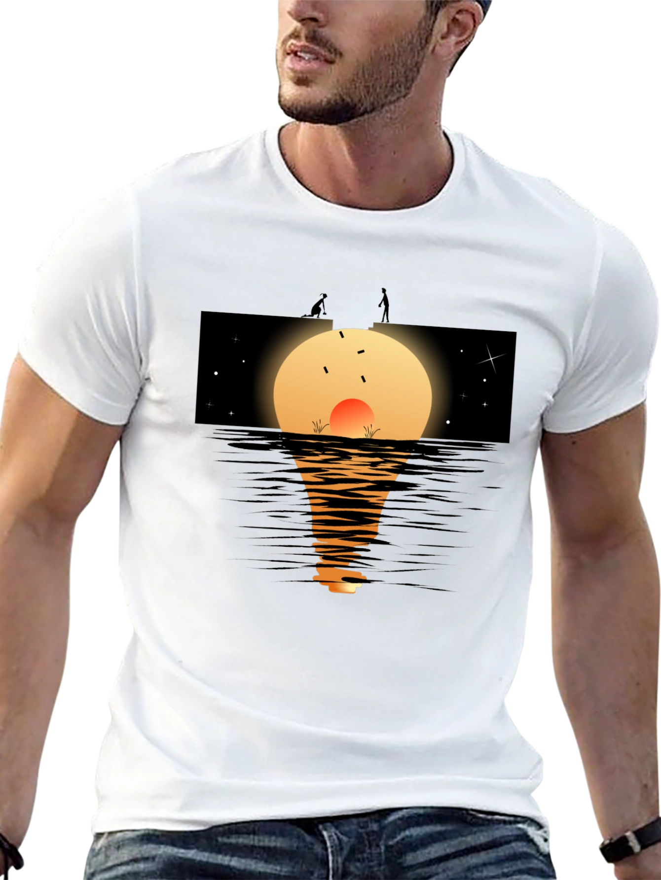 Sunset Lake Graphic Tee - Relaxed Fit