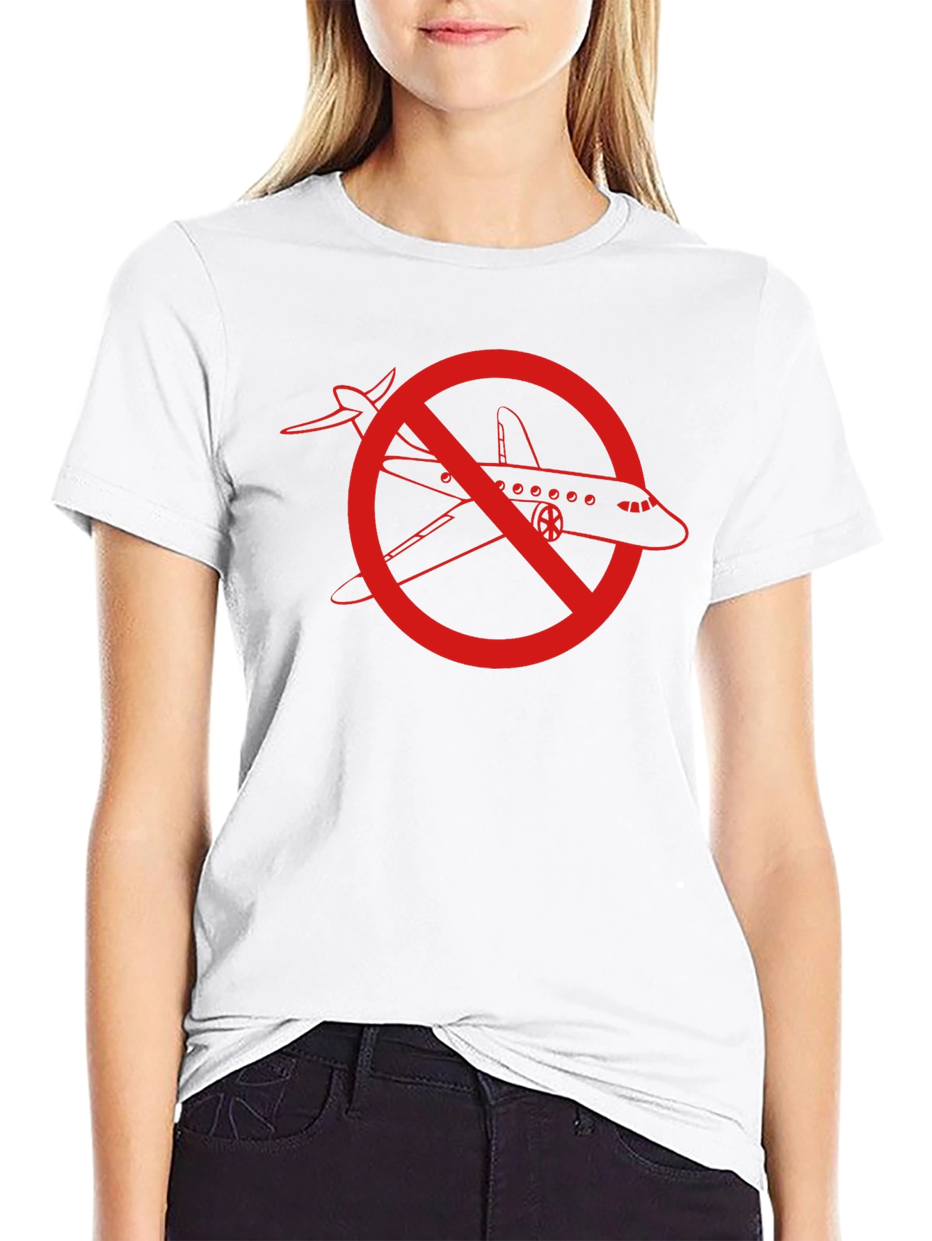 No Airplanes Graphic T-Shirt