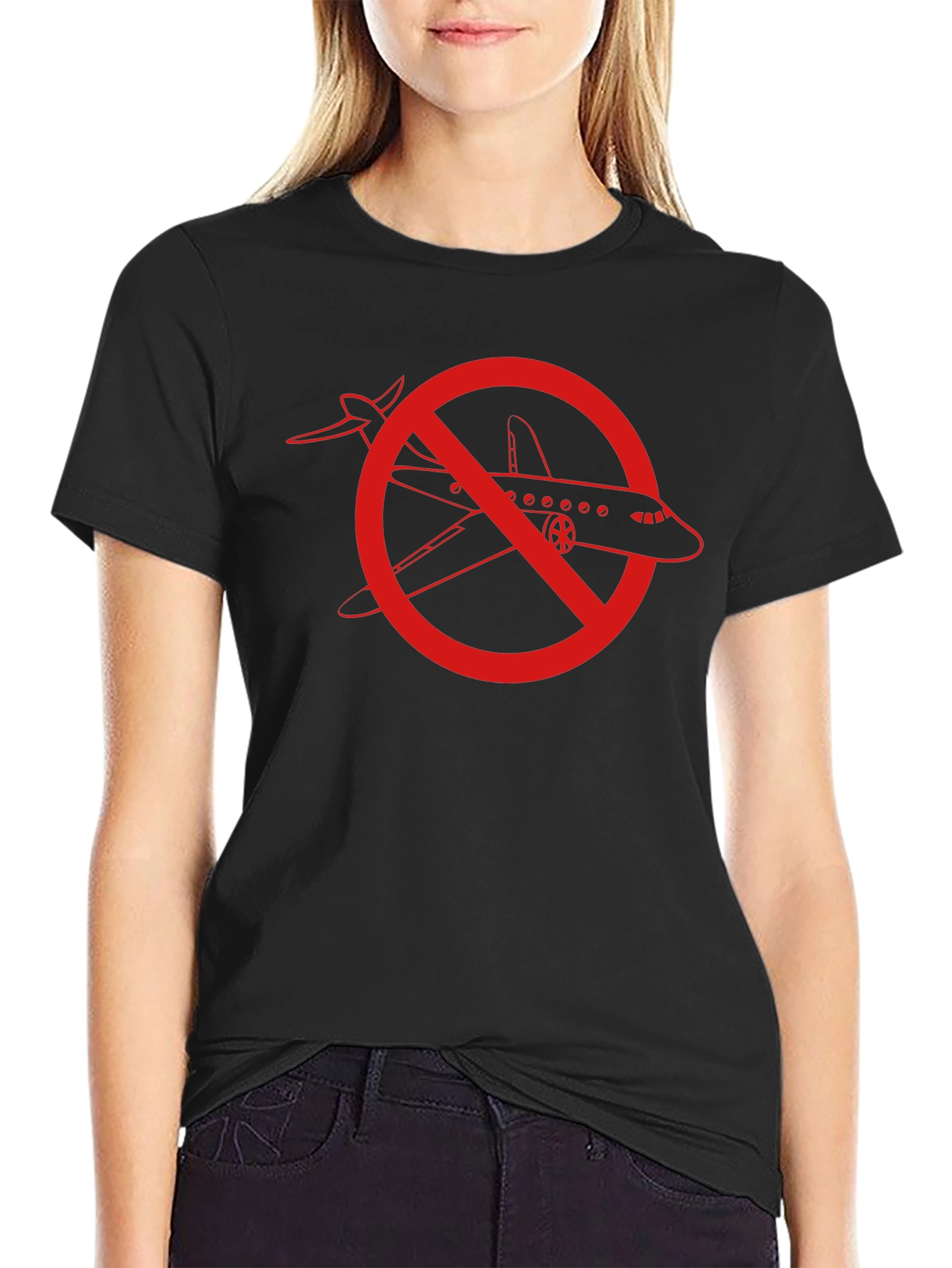 No Airplanes Graphic T-Shirt
