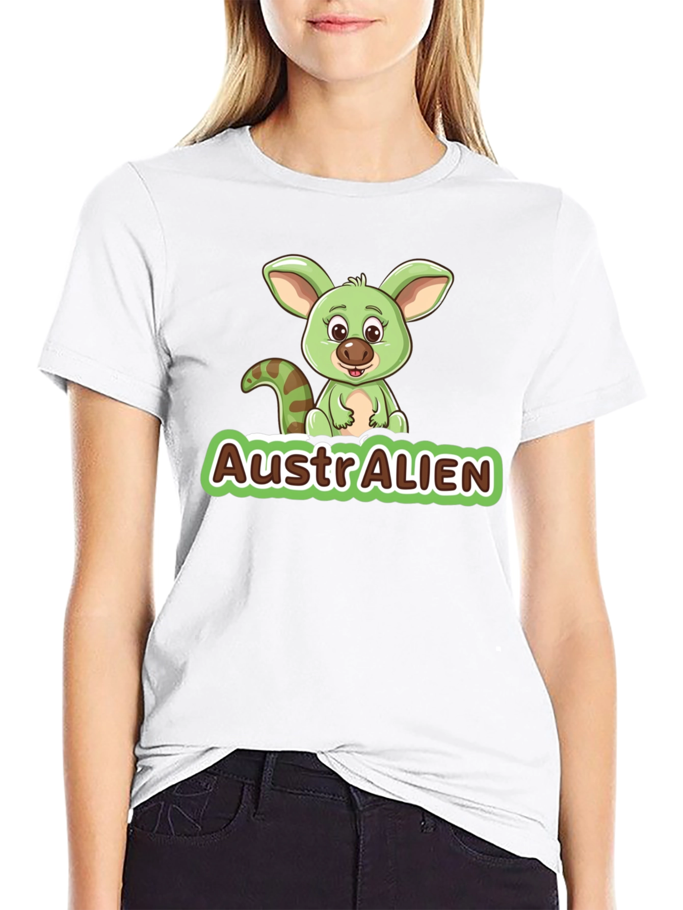 AustrAlien Graphic Tee - Cute Alien T-Shirt