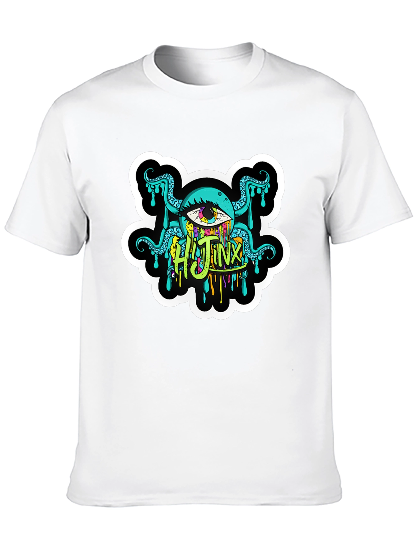 Mens Black Hijinx Graphic Tee - Unique Design