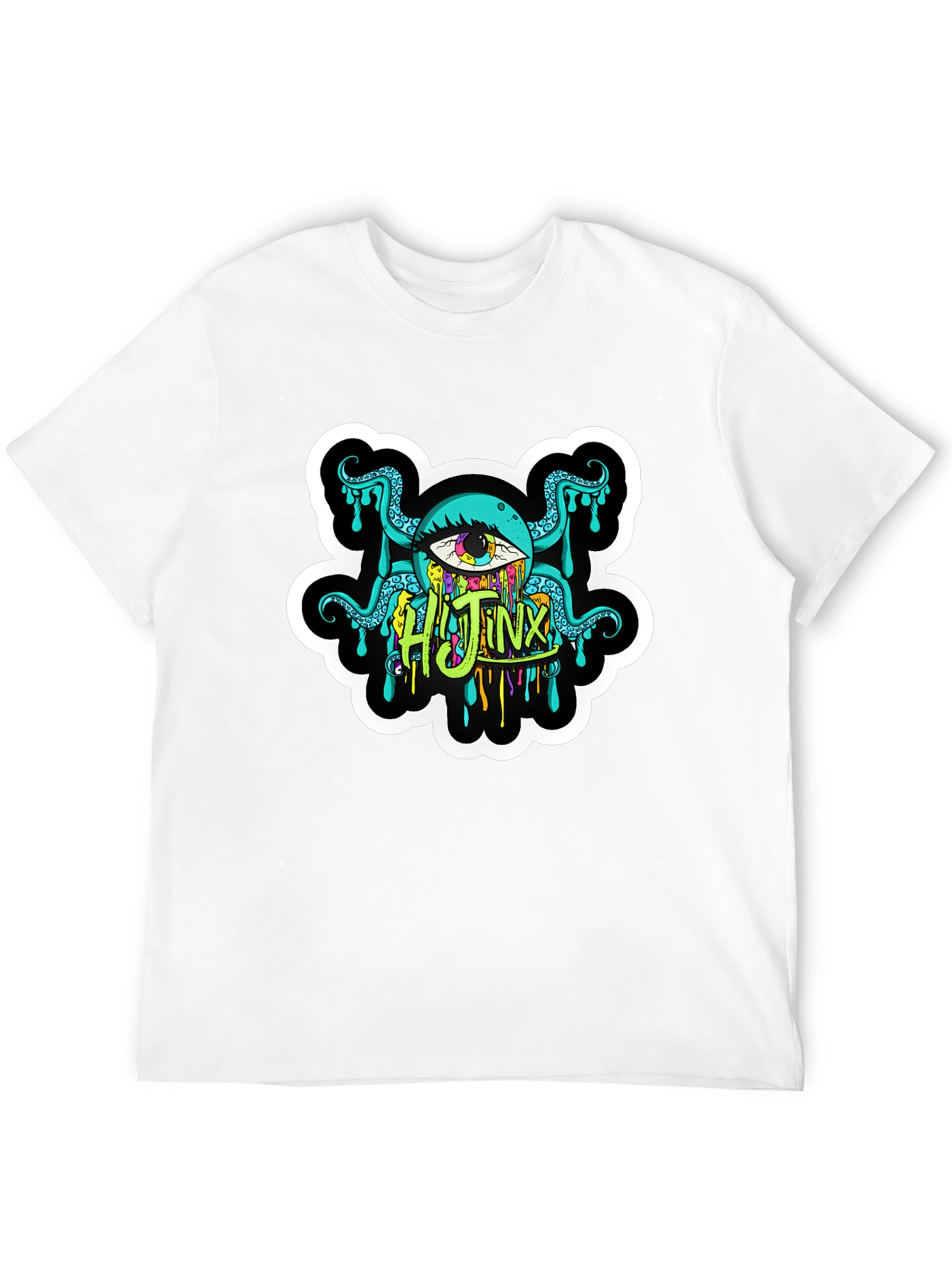 Mens Black Hijinx Graphic Tee - Unique Design