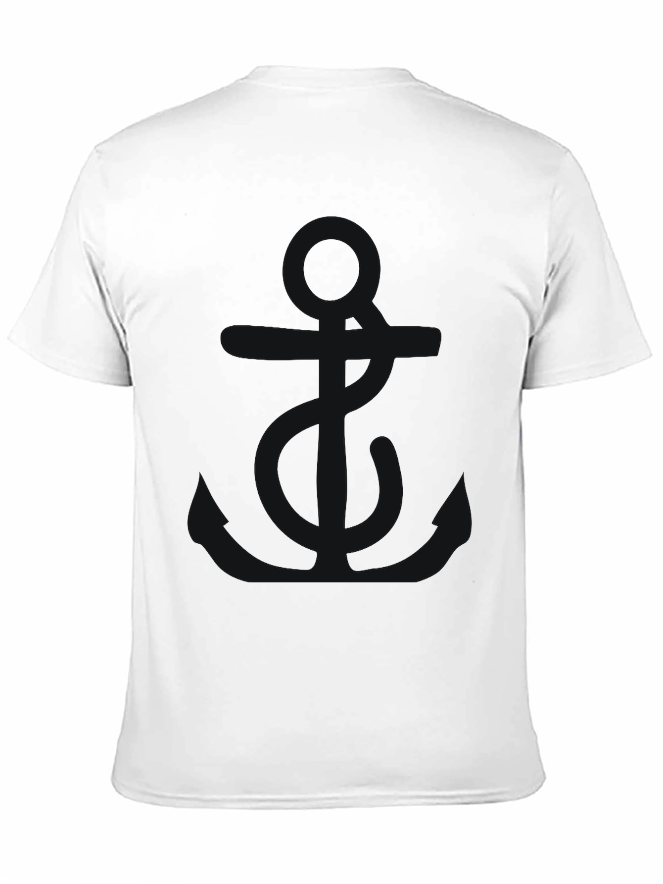 Mens Classic Black Crew Neck T-Shirt