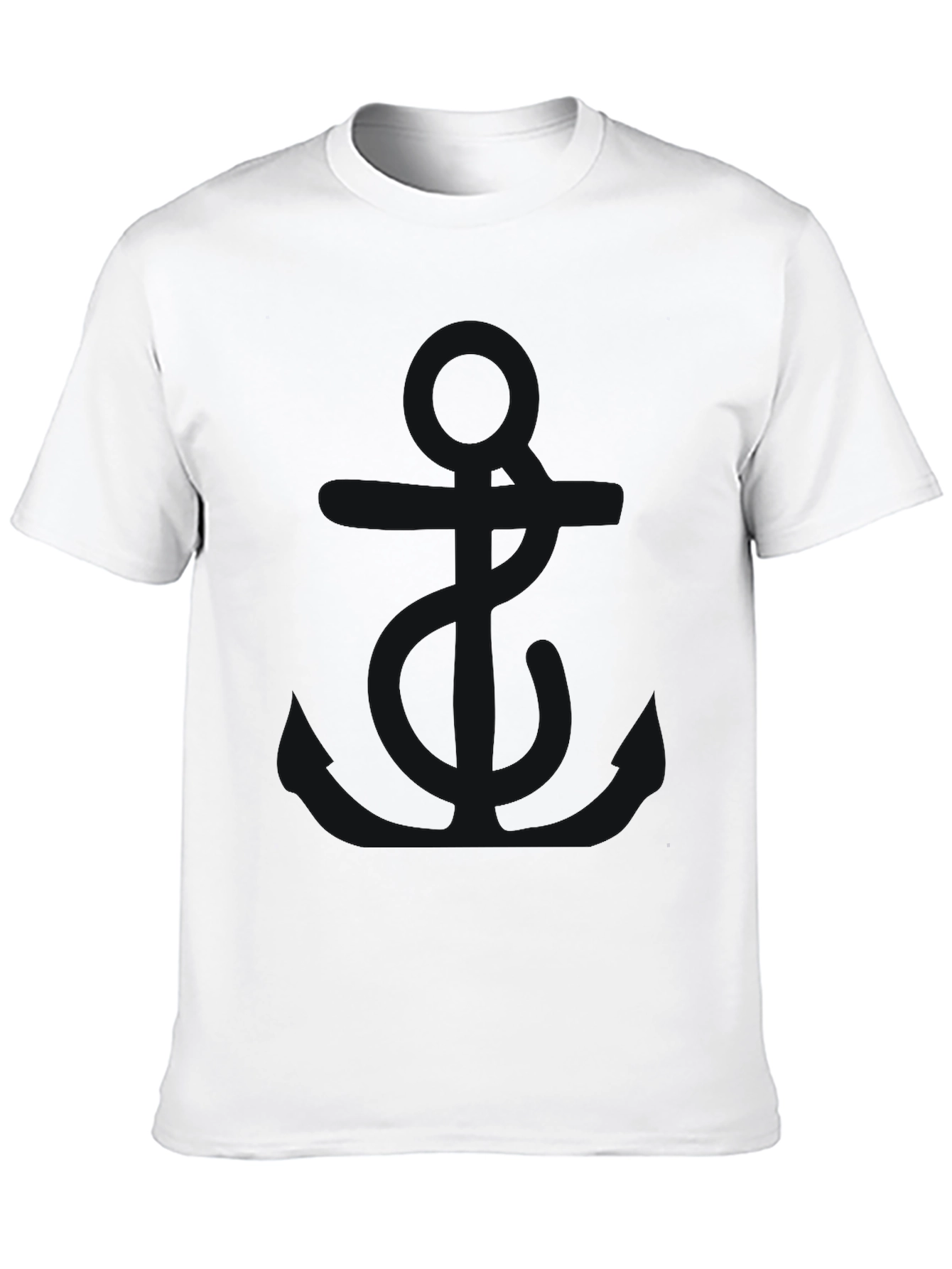 Mens Classic Black Crew Neck T-Shirt