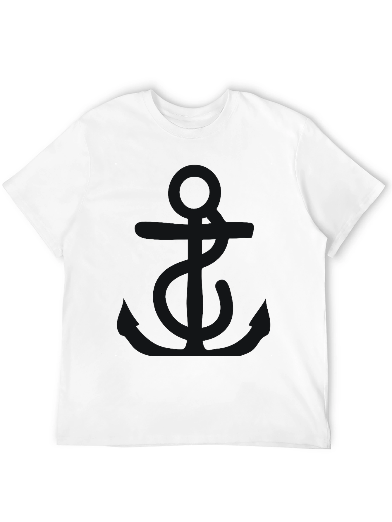 Mens Classic Black Crew Neck T-Shirt