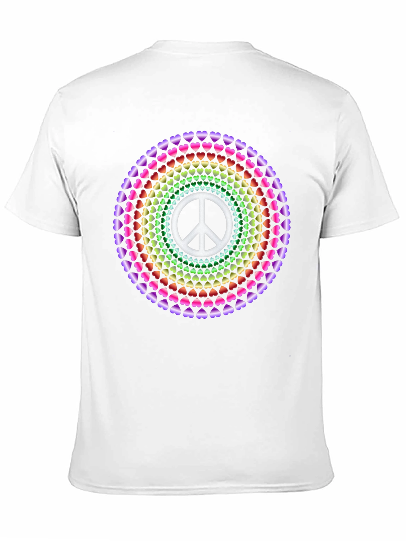 Peace & Love Heart Mandala Tee