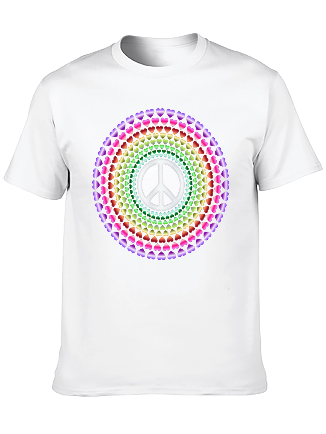 Peace & Love Heart Mandala Tee
