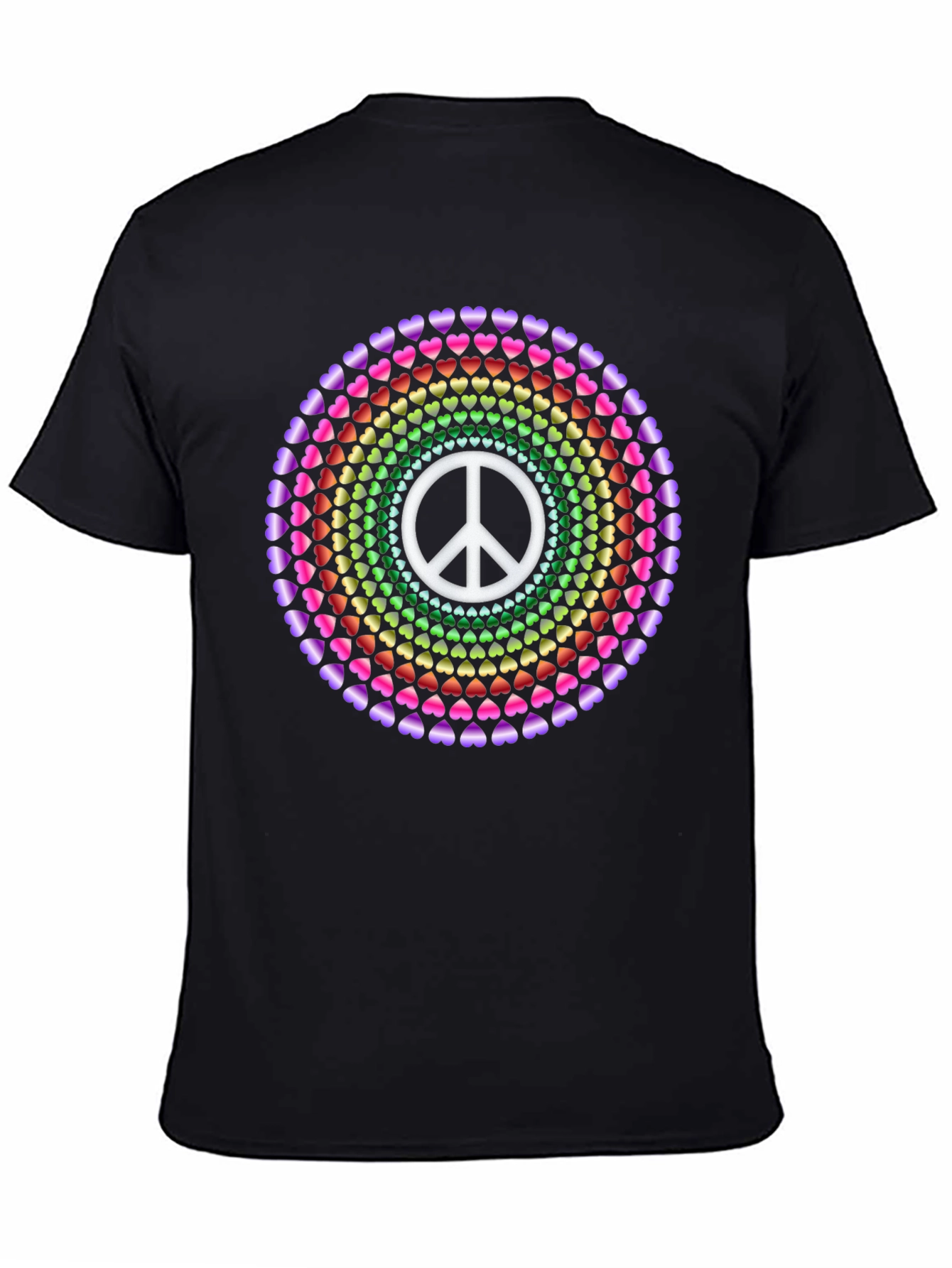 Peace & Love Heart Mandala Tee