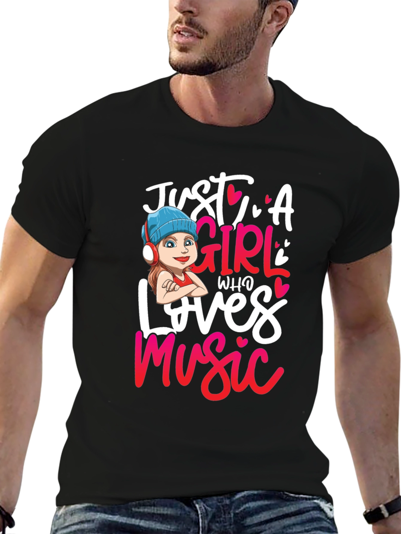 Just A Girl Who Loves Music T-Shirt