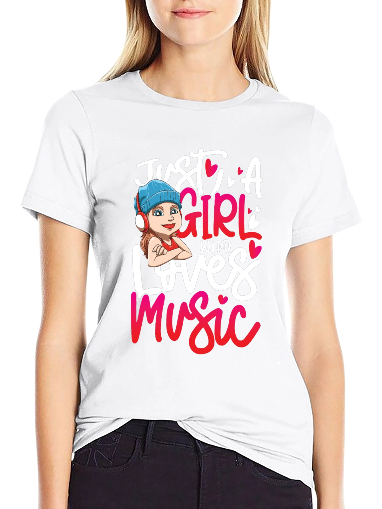 Just A Girl Who Loves Music T-Shirt