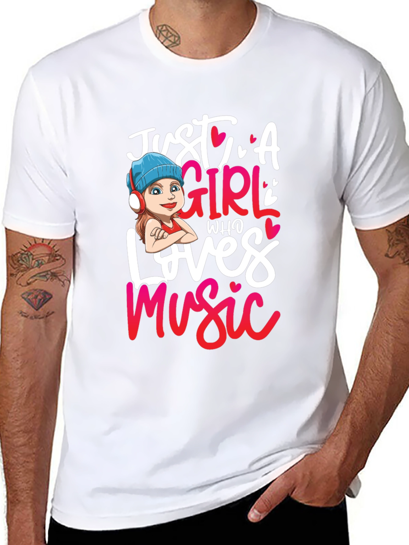 Just A Girl Who Loves Music T-Shirt