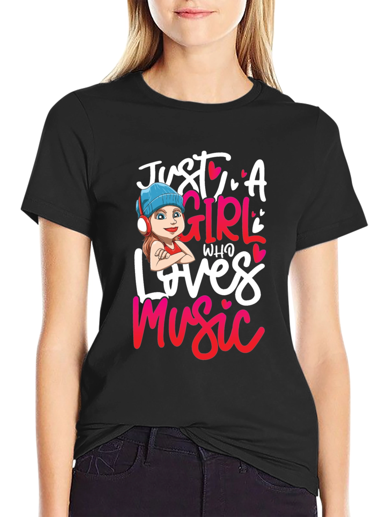 Just A Girl Who Loves Music T-Shirt