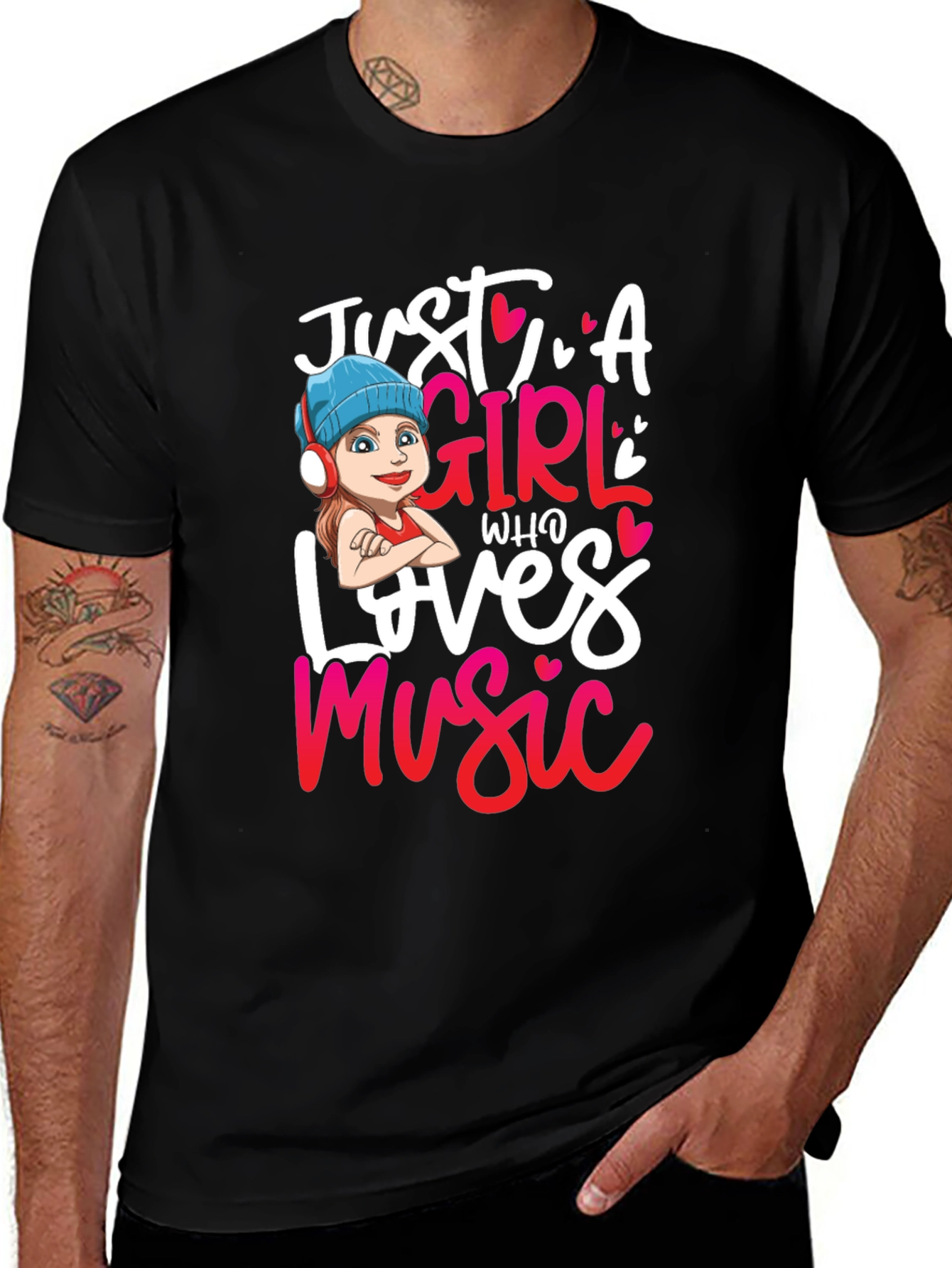 Just A Girl Who Loves Music T-Shirt