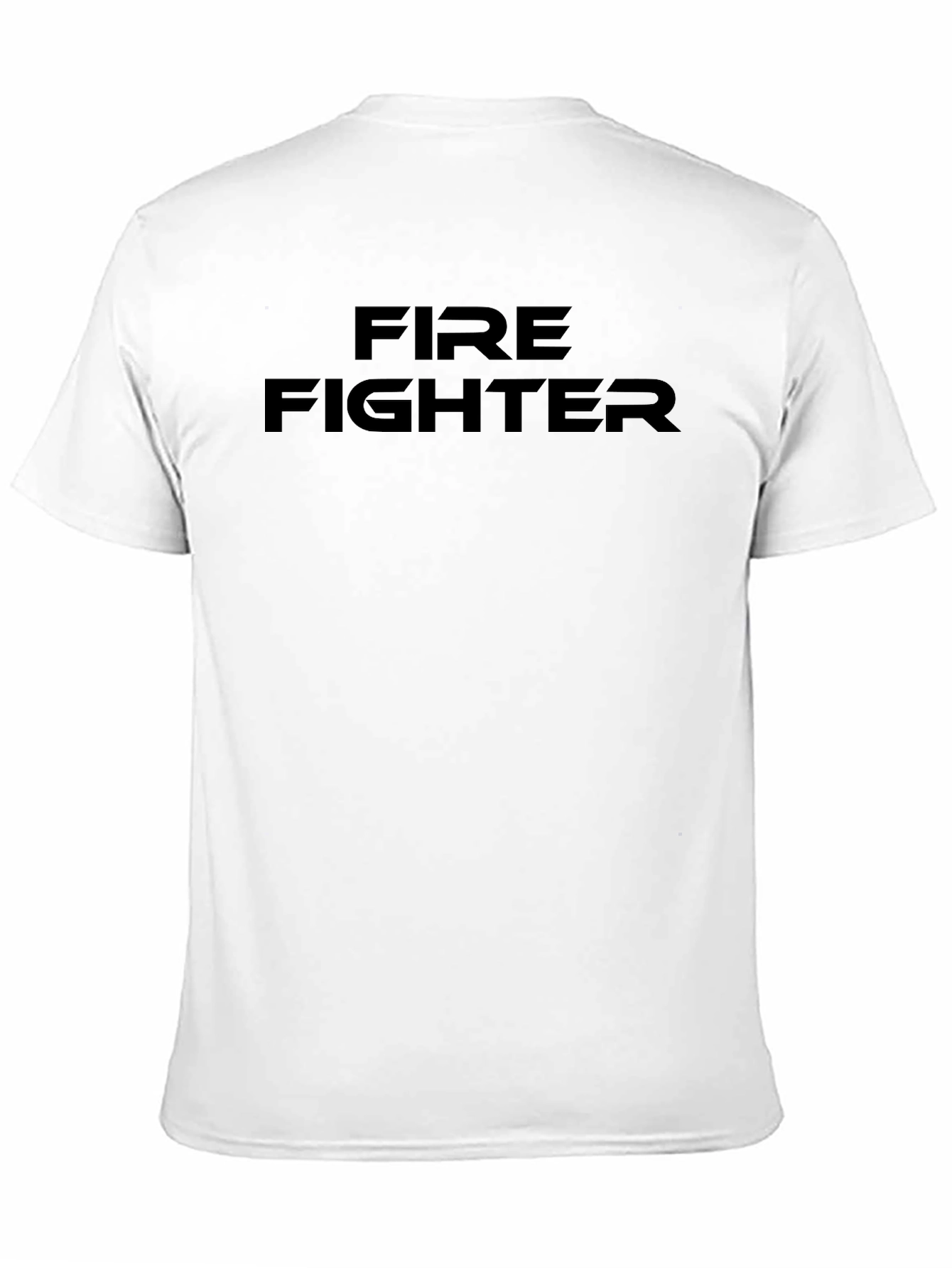 Firefighter Graphic Tee - Black Cotton Blend