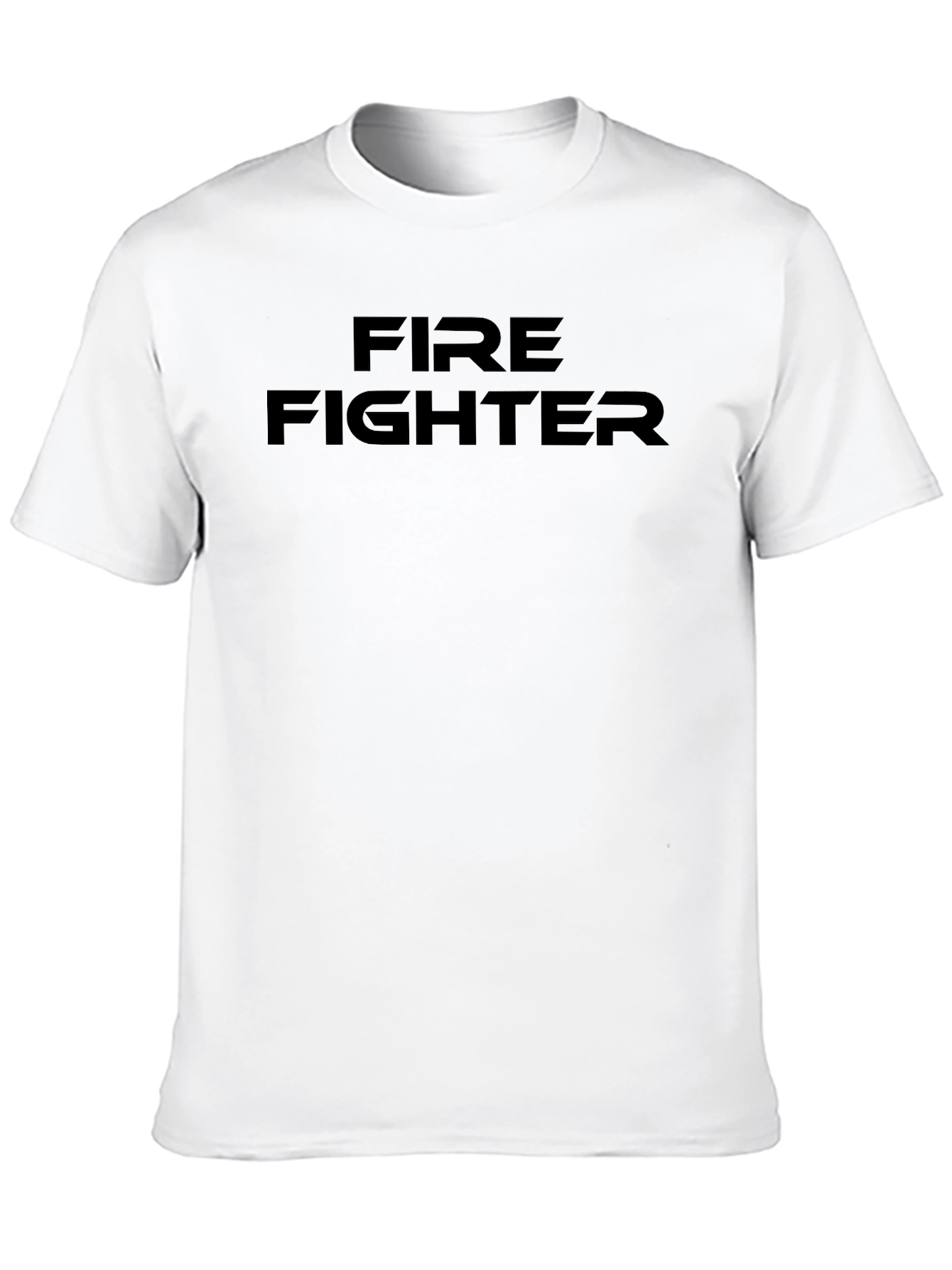 Firefighter Graphic Tee - Black Cotton Blend