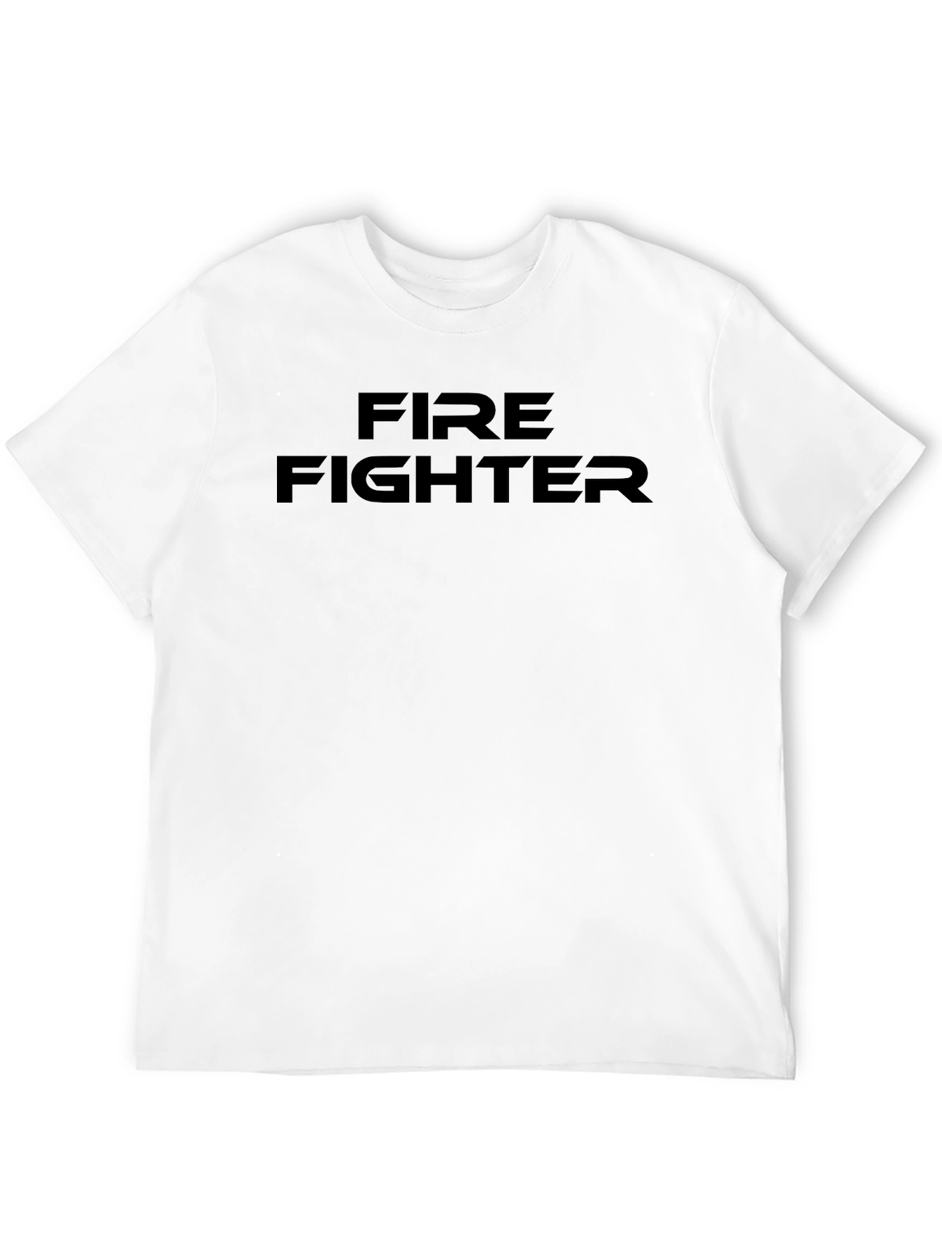 Firefighter Graphic Tee - Black Cotton Blend