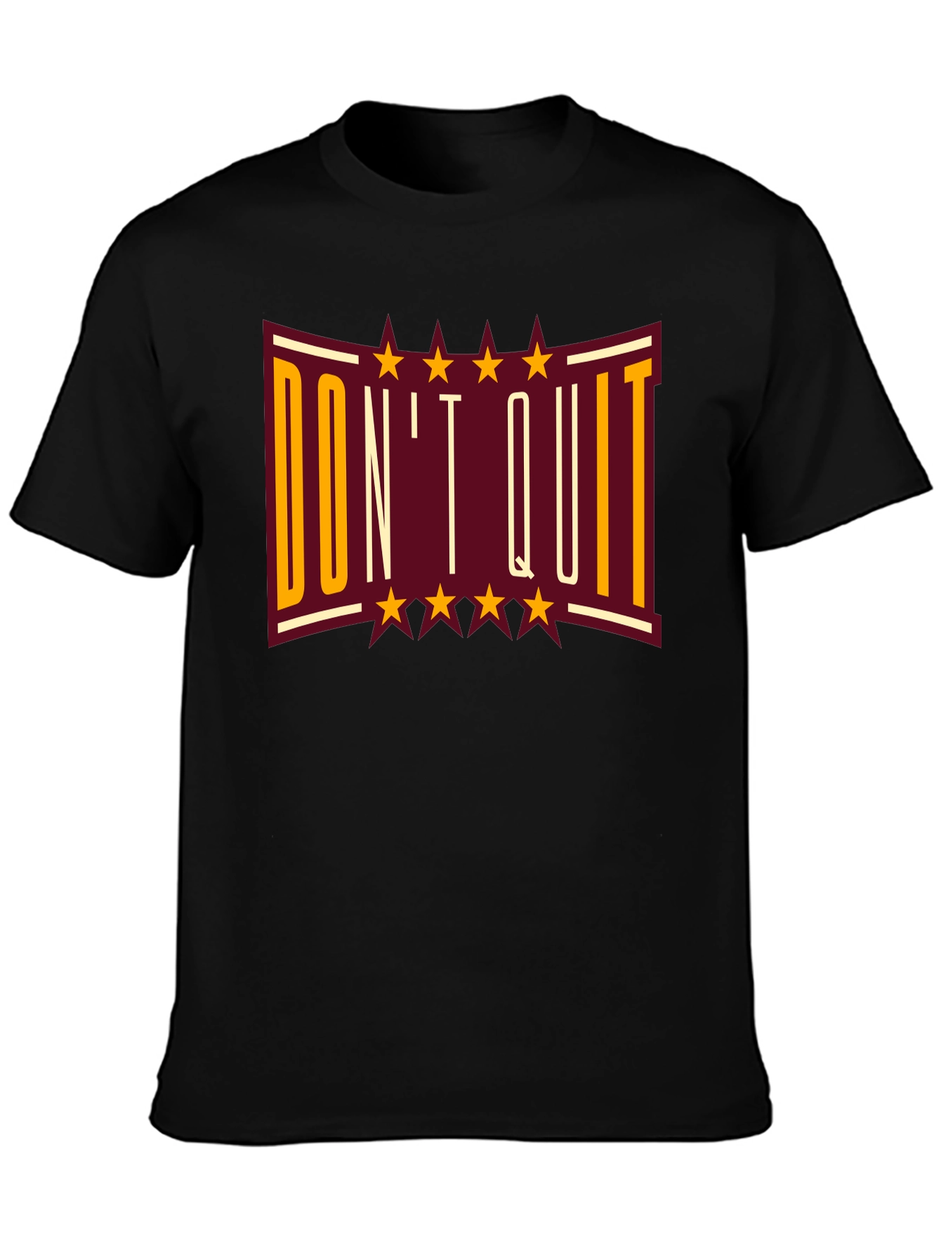 Dont Quit Graphic Print T-Shirt - Motivational Tee
