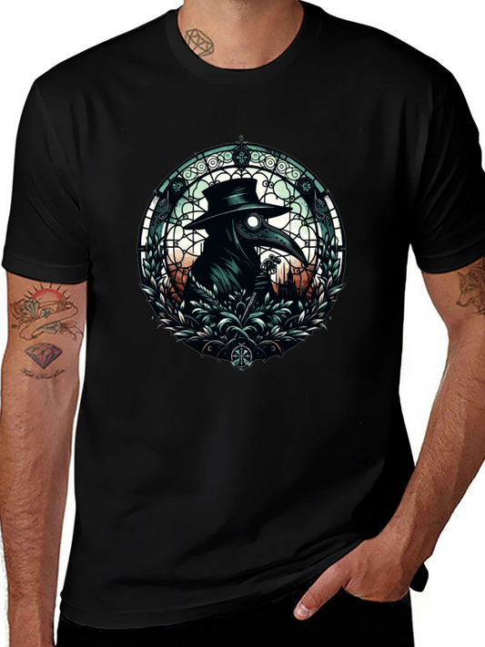 Plague Doctor T-Shirt - Gothic Style