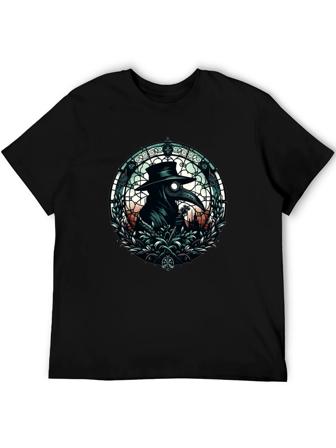 Plague Doctor T-Shirt - Gothic Style