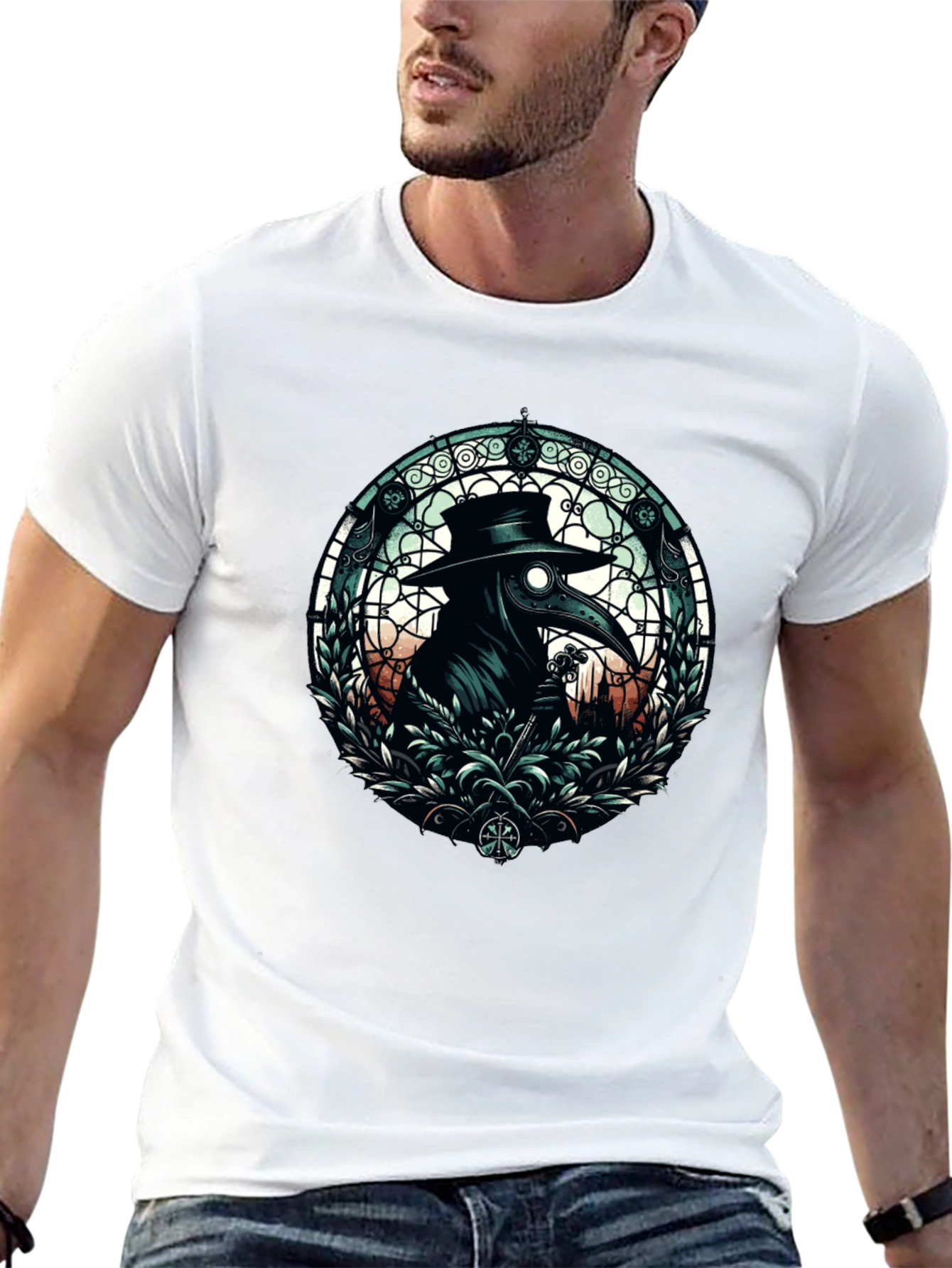 Plague Doctor T-Shirt - Gothic Style
