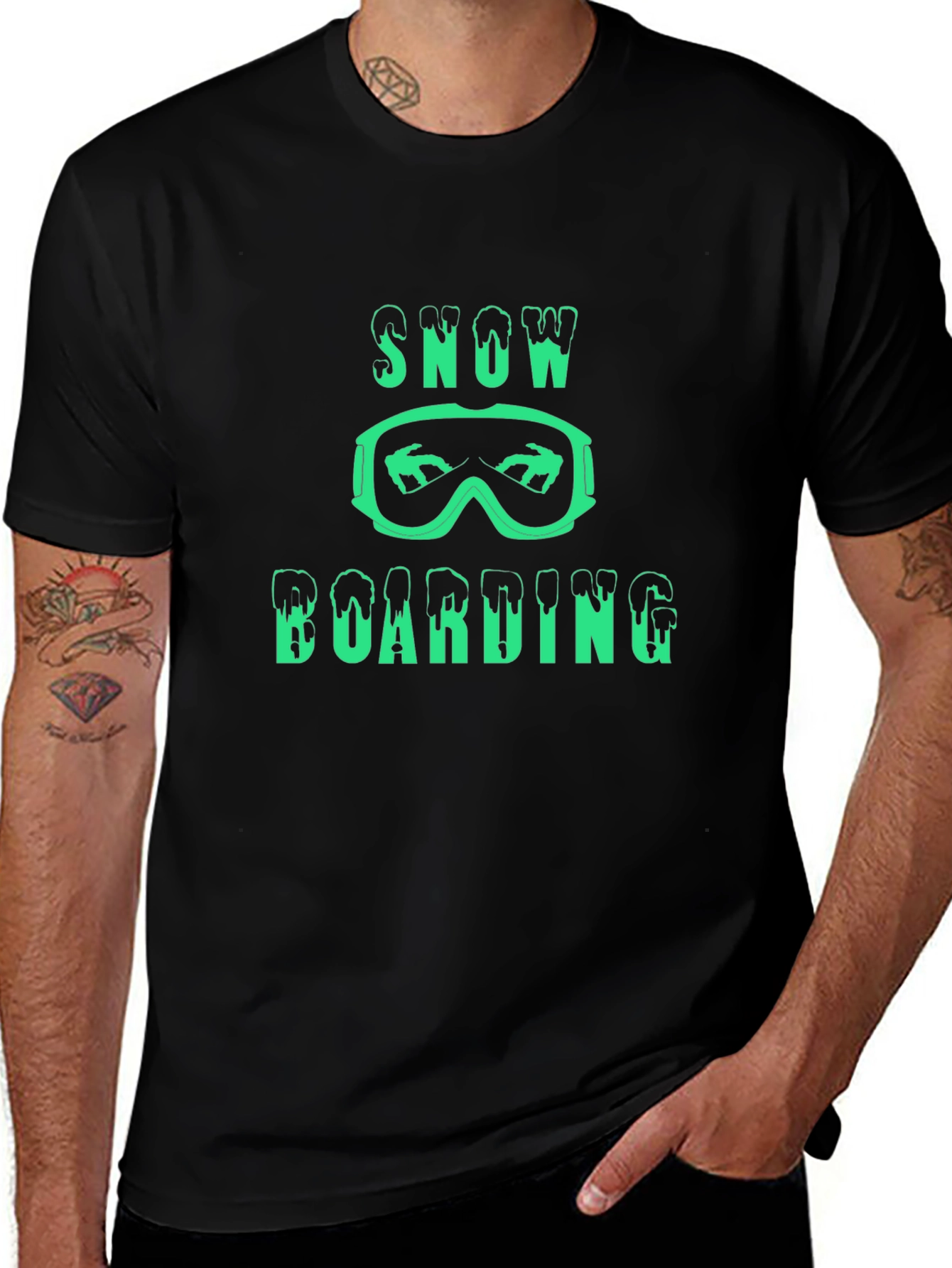 Snowboarding Graphic Tee - Cool Winter Sports Shirt