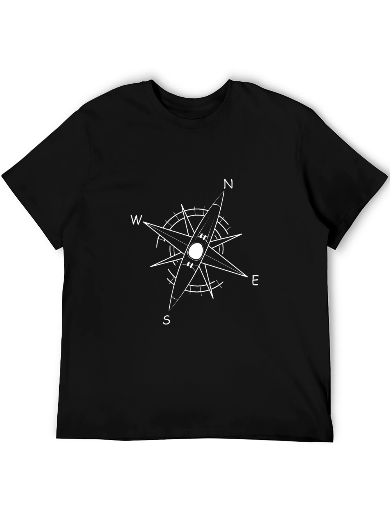 Compass Graphic T-Shirt - Black