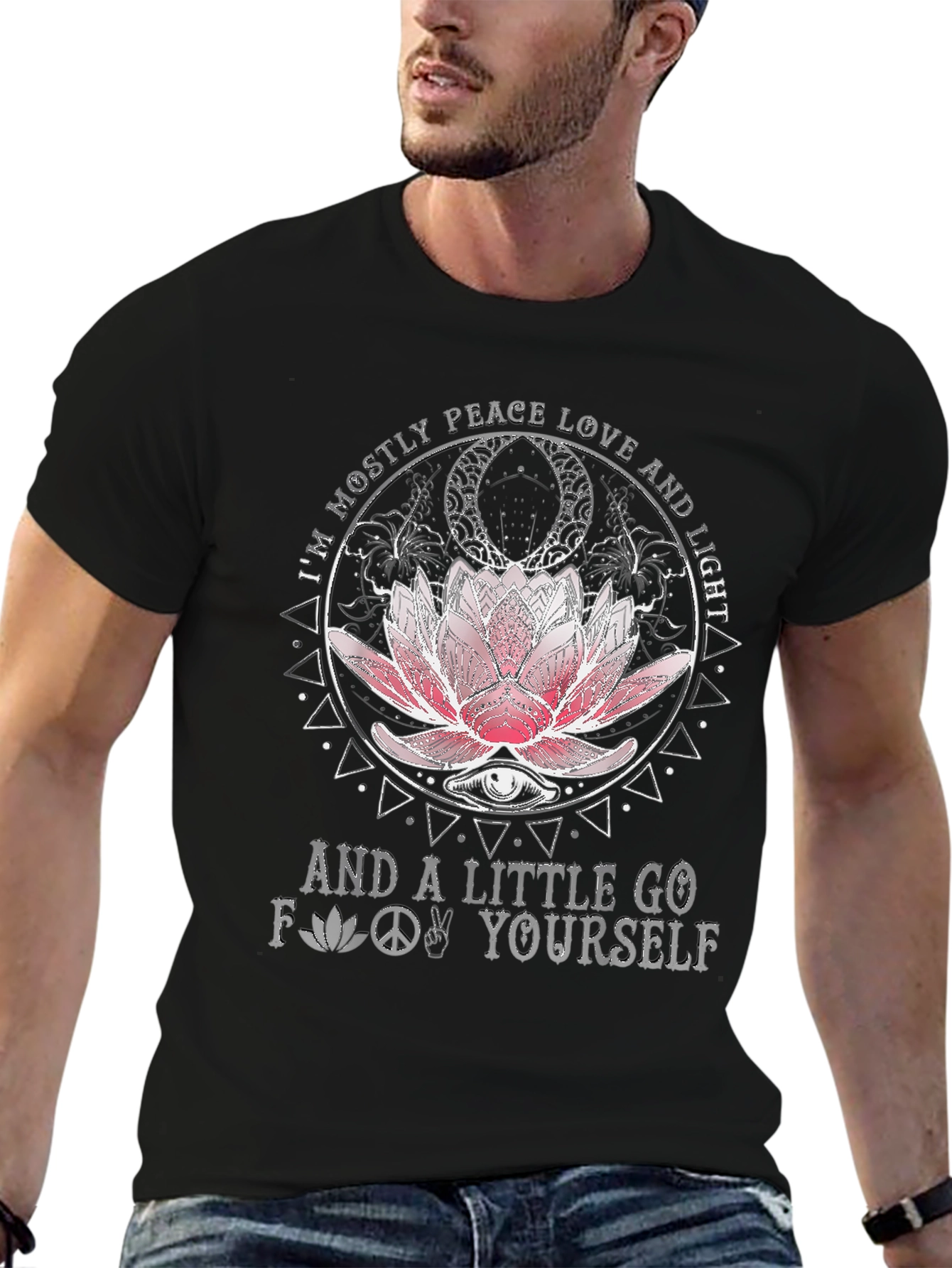 Peace Love Light Graphic T-Shirt