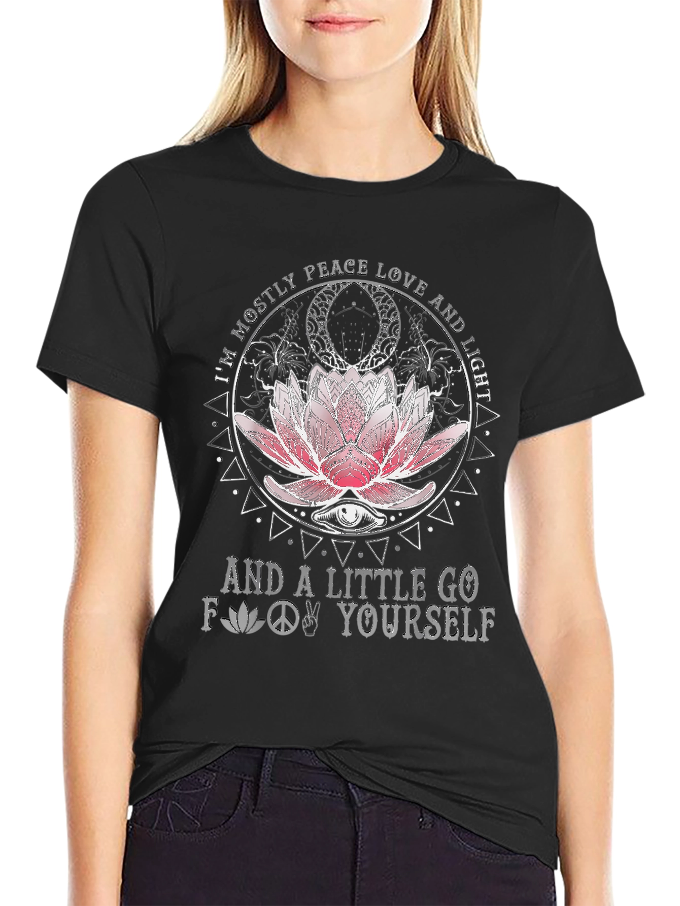 Peace Love Light Graphic T-Shirt