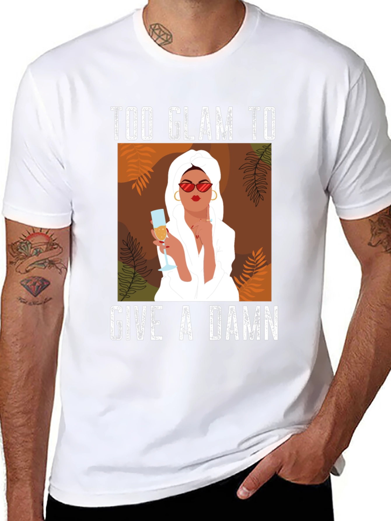 Too Glam to Give a Damn Graphic T-Shirt