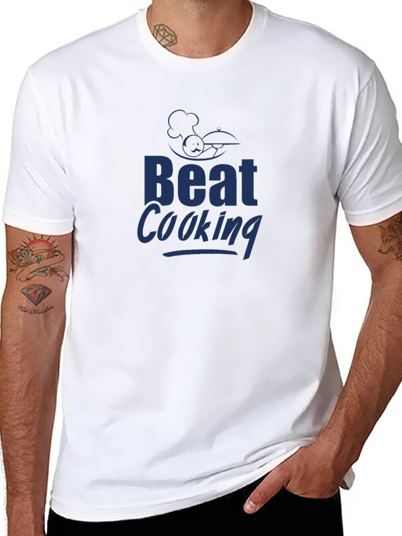 Beat Cooking T-Shirt - Fun Chef Design