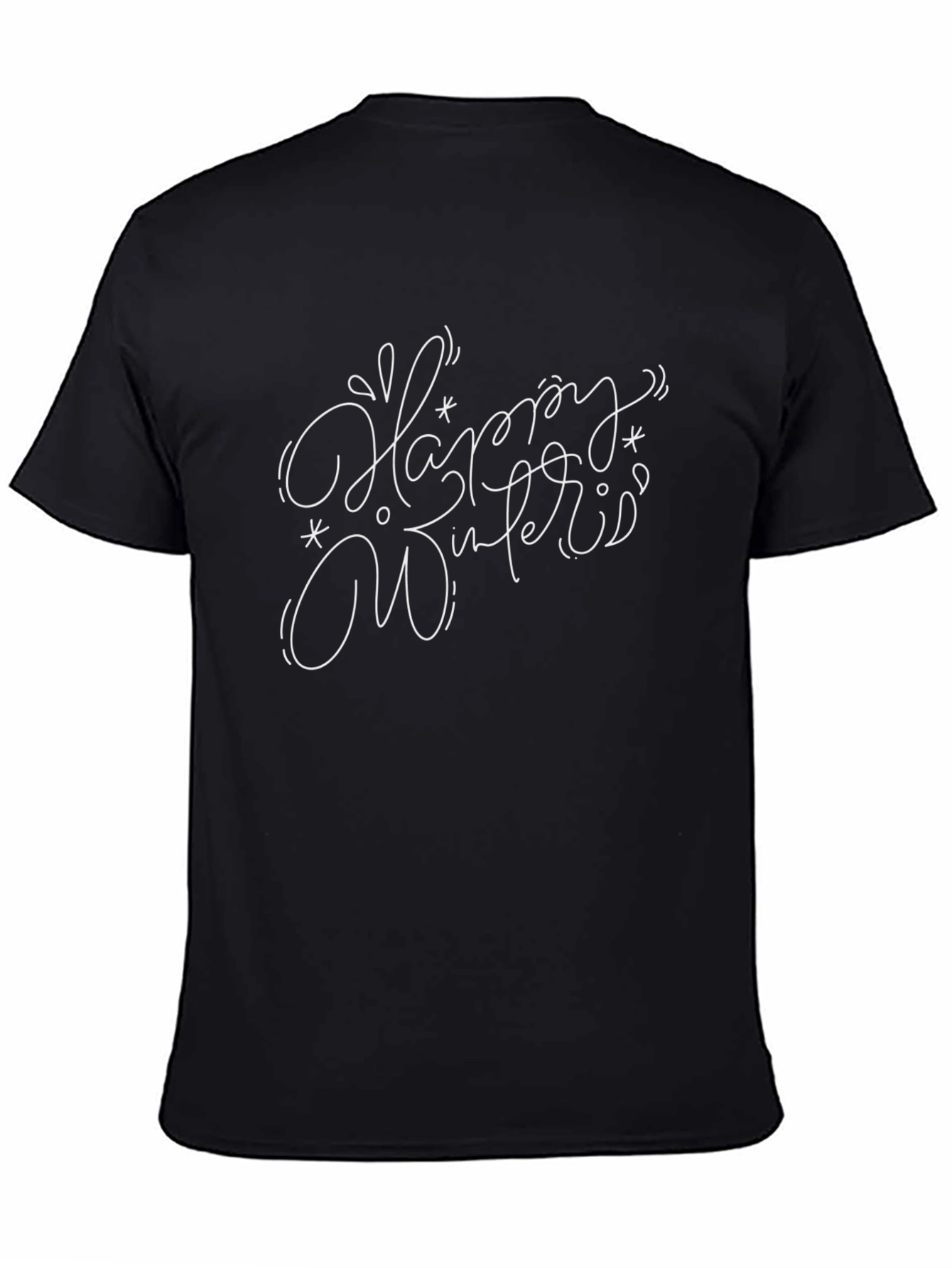 Happy Winteris Black Graphic Tee