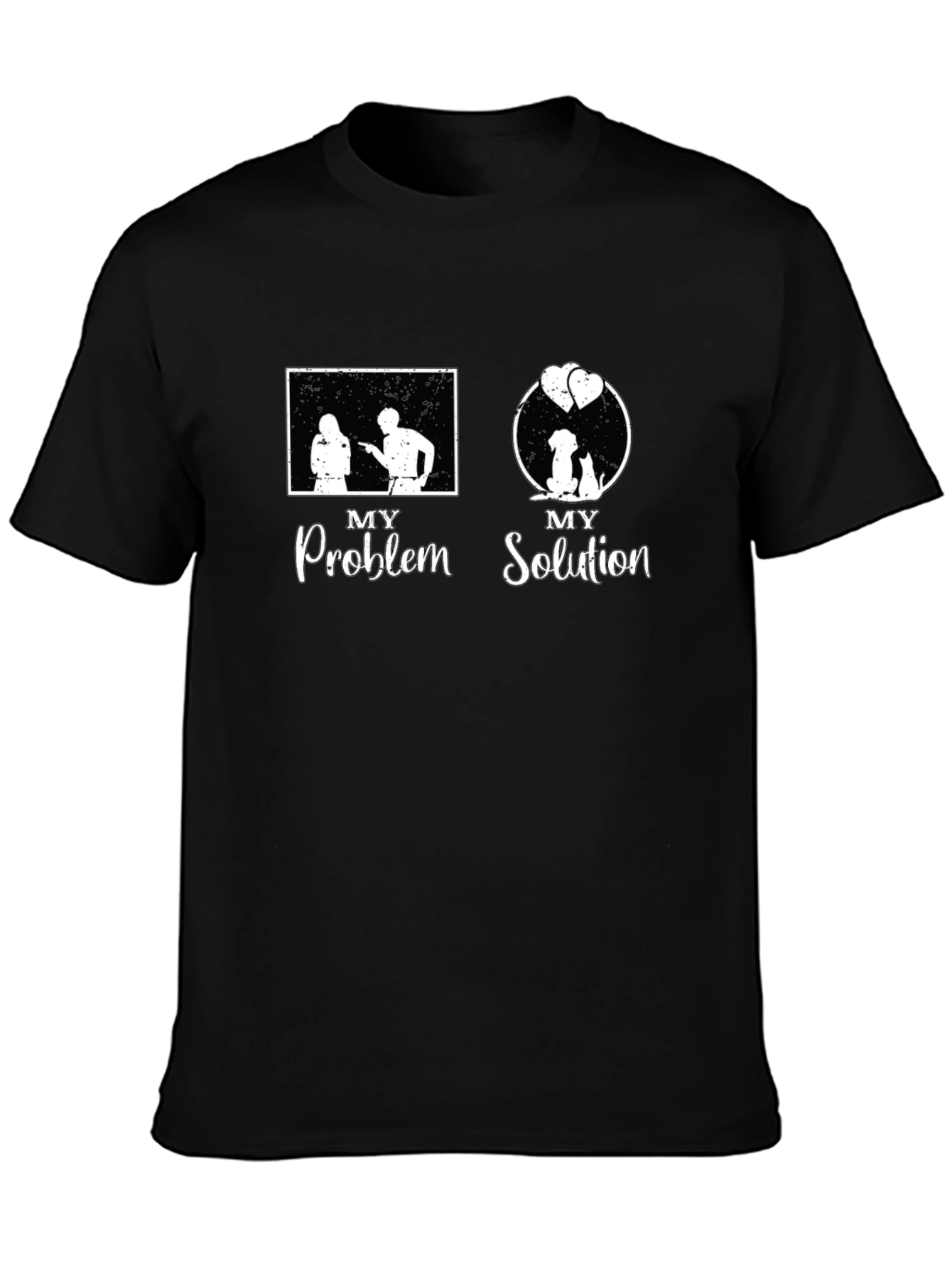Problem Solution Dog & Cat T-Shirt