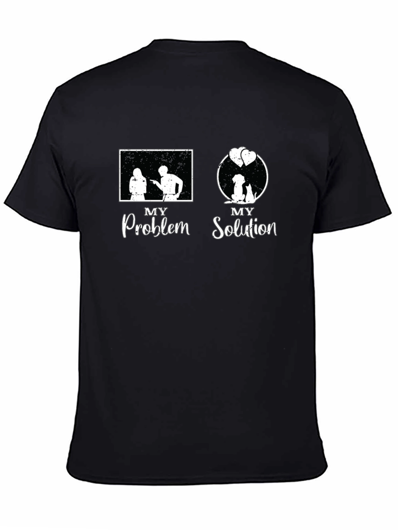 Problem Solution Dog & Cat T-Shirt