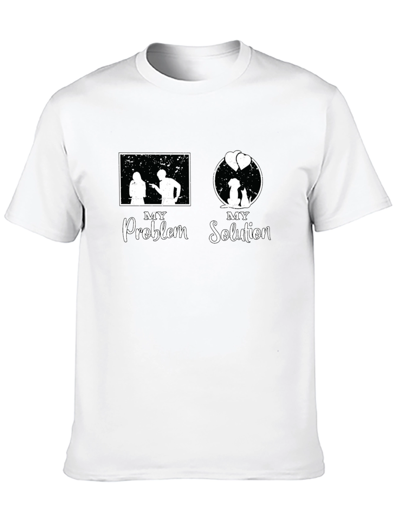 Problem Solution Dog & Cat T-Shirt