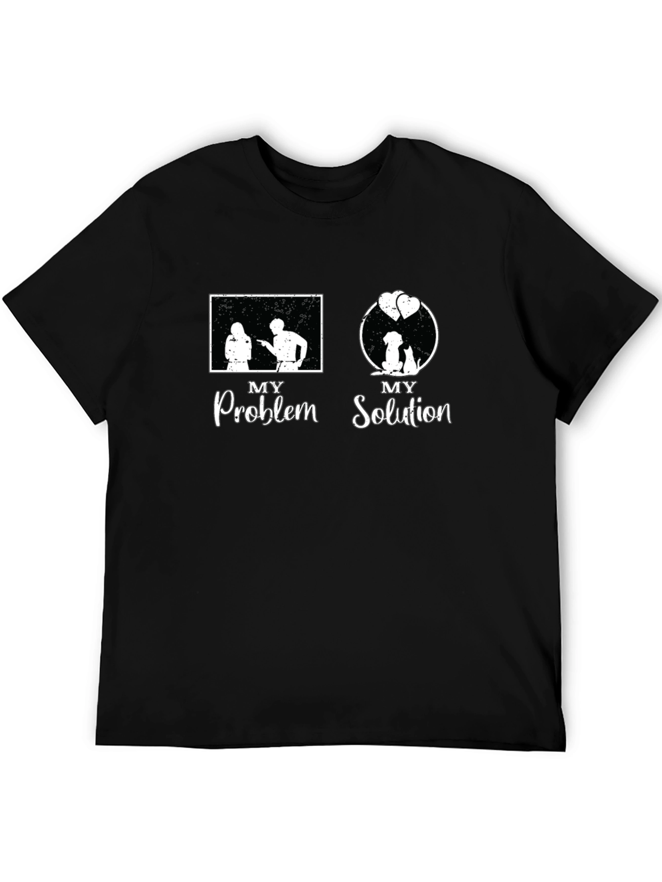 Problem Solution Dog & Cat T-Shirt