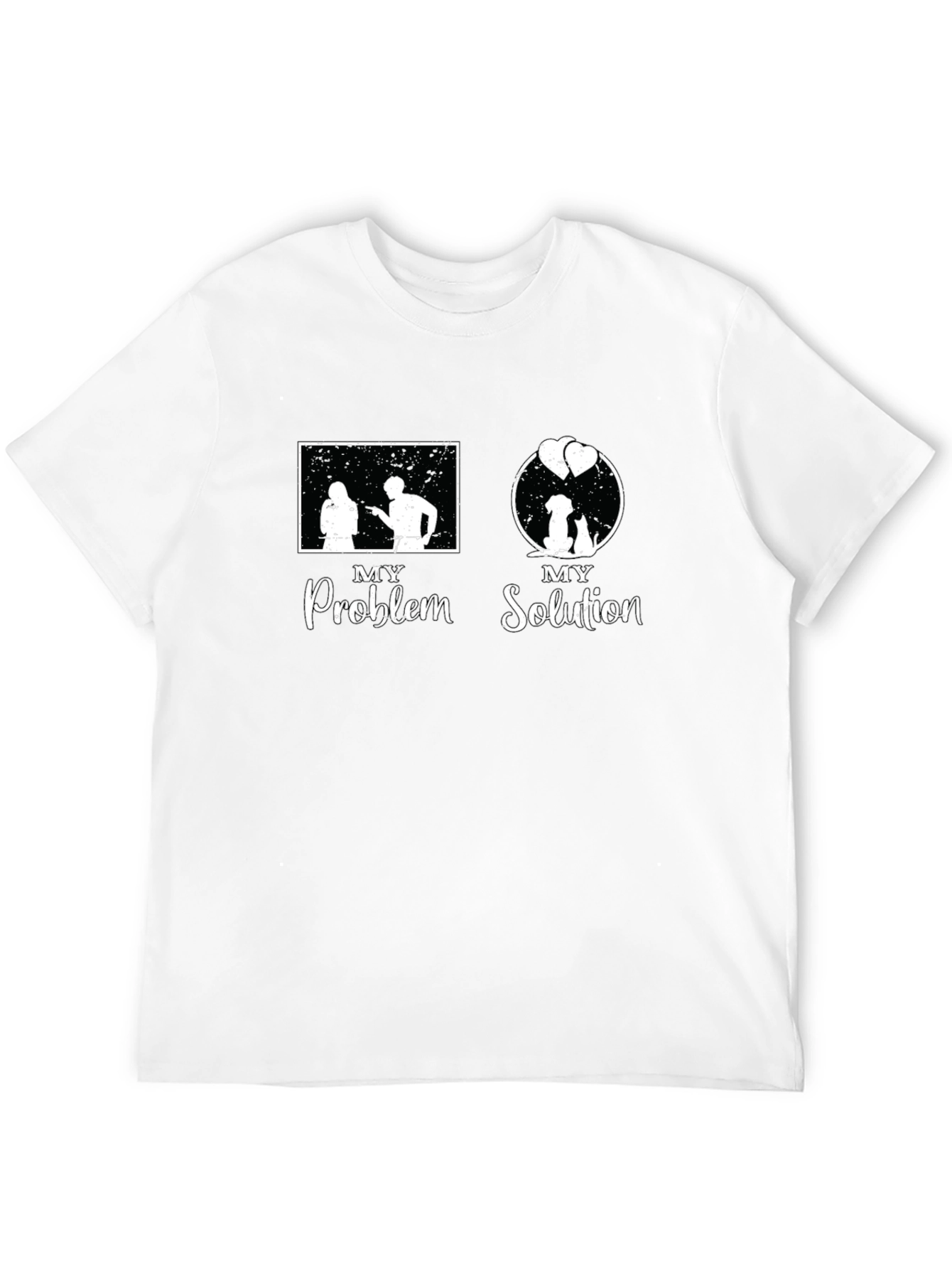 Problem Solution Dog & Cat T-Shirt