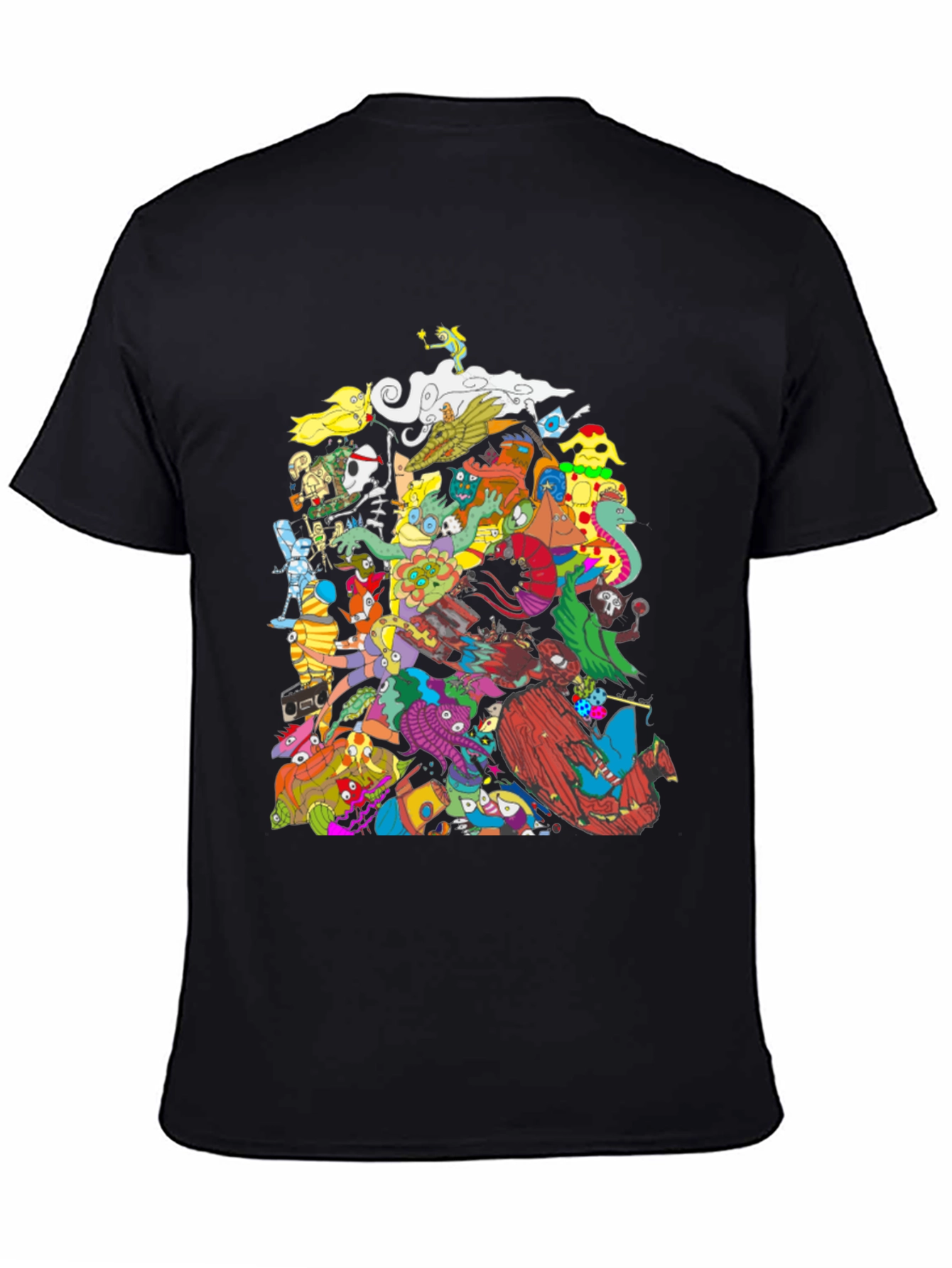Funky Monster Mash T-Shirt - Black