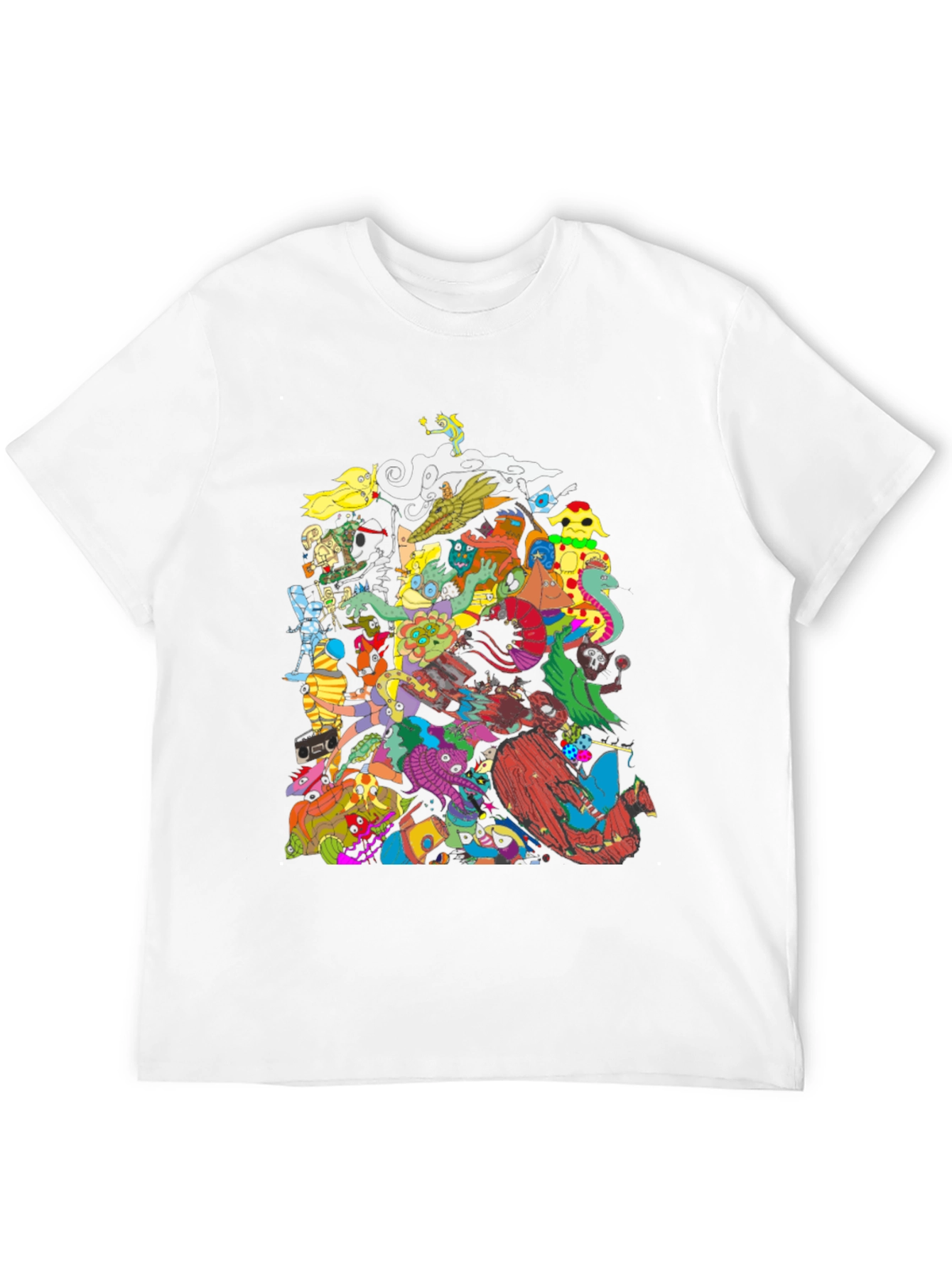 Funky Monster Mash T-Shirt - Black